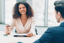 Woman on business meeting
