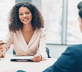 Woman on business meeting